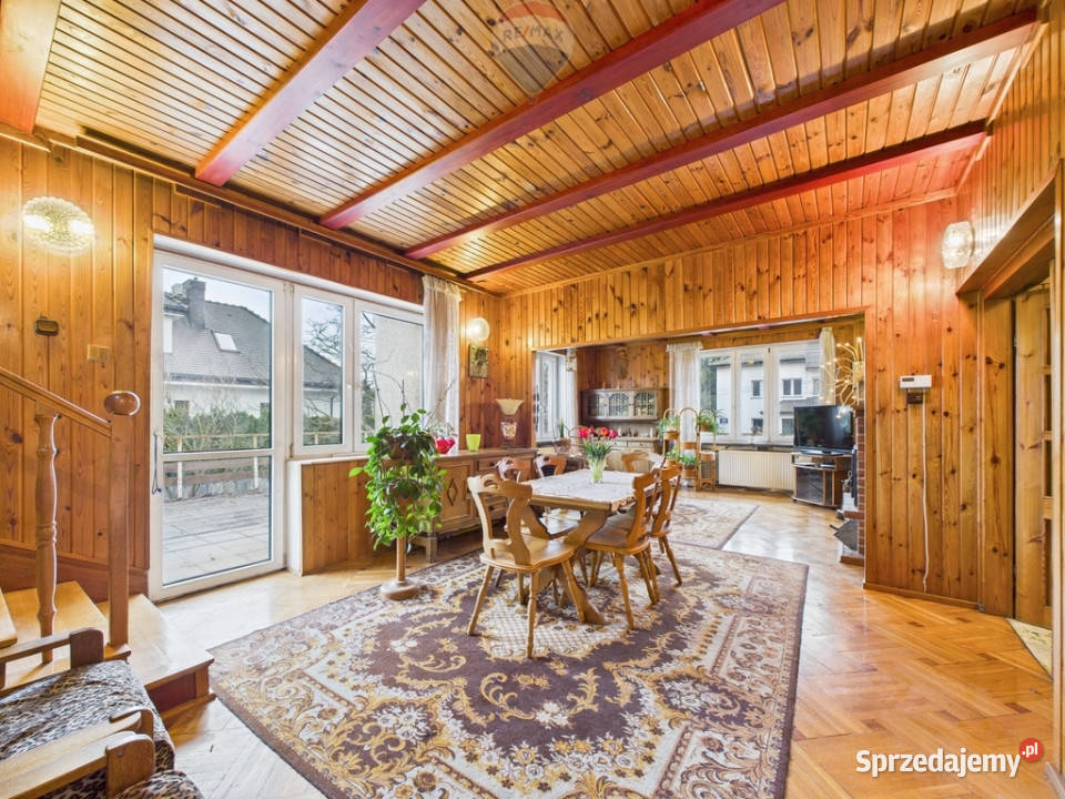 Dom wolnostojący z ogrodem i kominkiem Anin cegła Warszawa