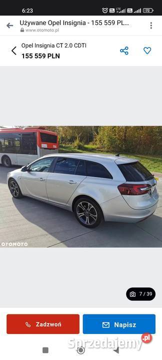Opel Insignia Rok produkcji 2013 Goździk