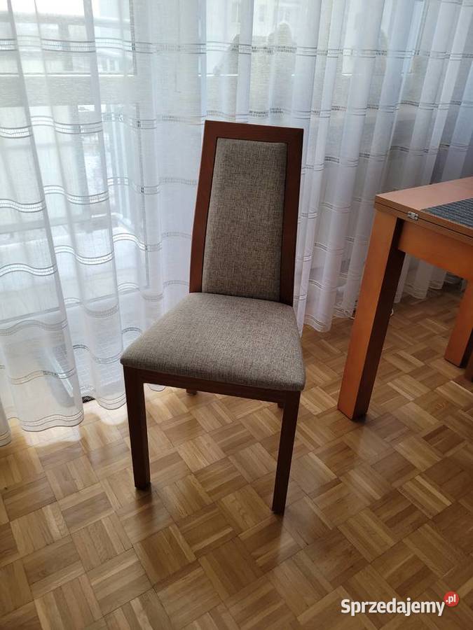 Stół rozkładany 3 krzesła kolor olcha stan Warszawa