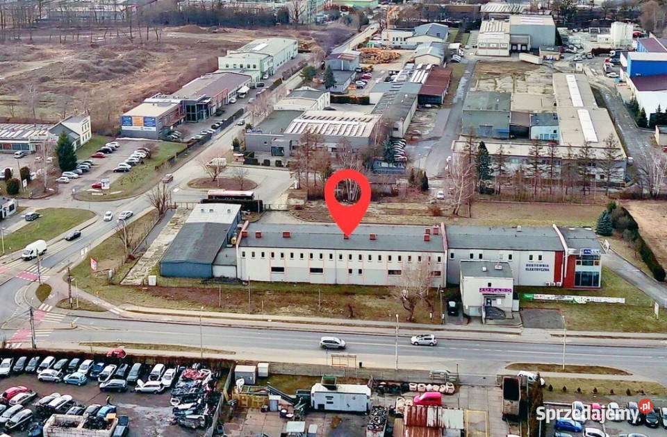 Wjazd z DK magazyn biura TIR S1800m Bielsko-Biała