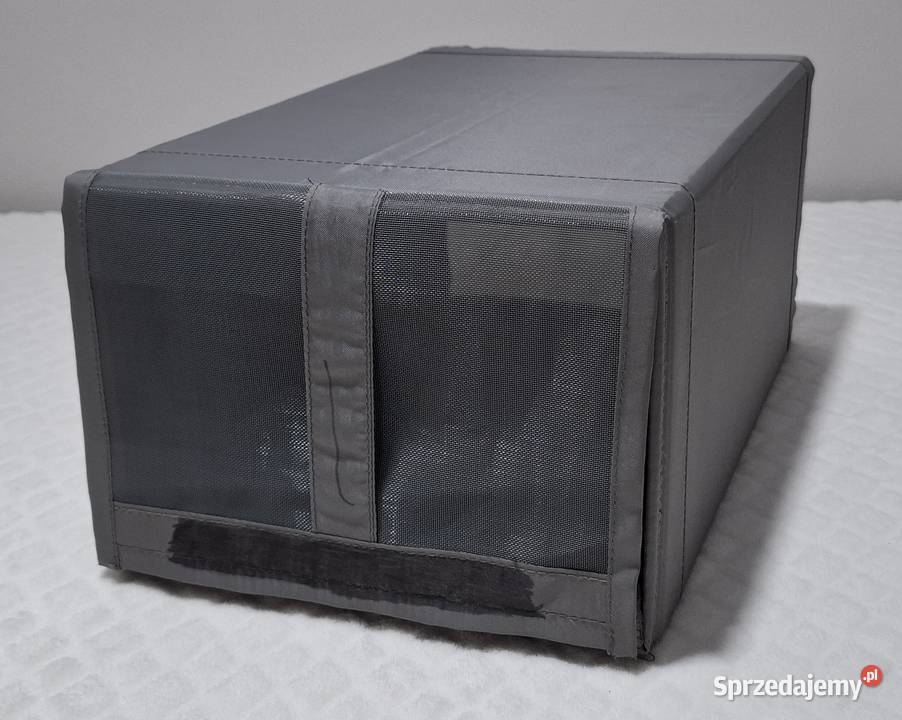 Składane pudełko na buty szare 16x22x34 śląskie Czeladź