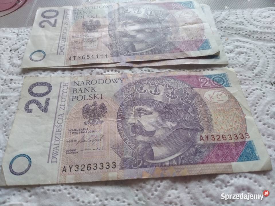 Banknoty kolekcjonerskie 20 zl Kraków sprzedam