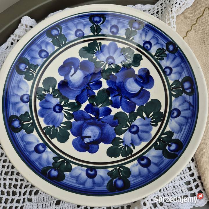 talerz Koło talerz prl fajans Koło Przybory kuchenne śląskie Warszowice