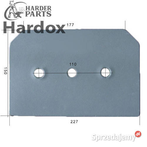 Płoza HARDOX 3065201S części do pługa NAUD Suwałki
