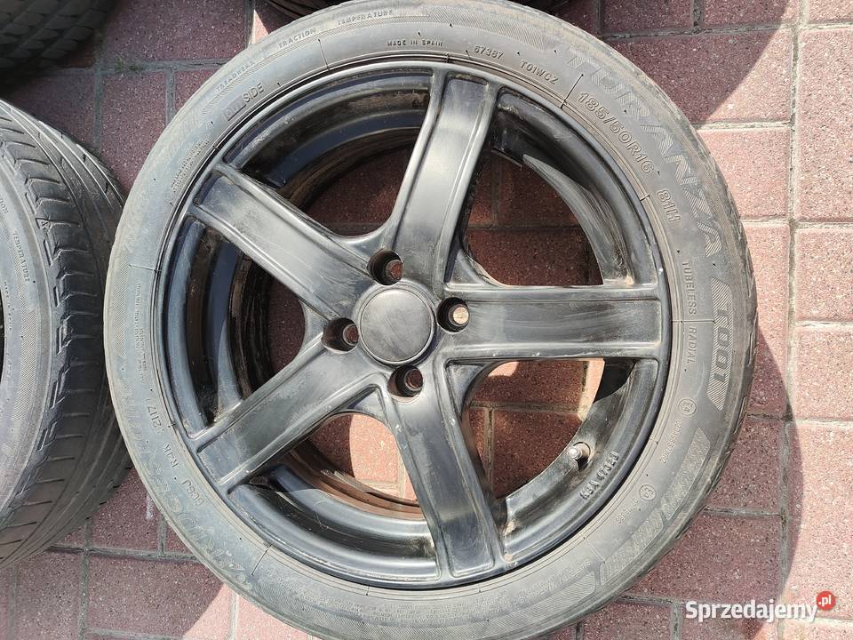 Alufelgi 16 4x100 ET45 opony 2x Michelin 2x Samochodowe Warszawa