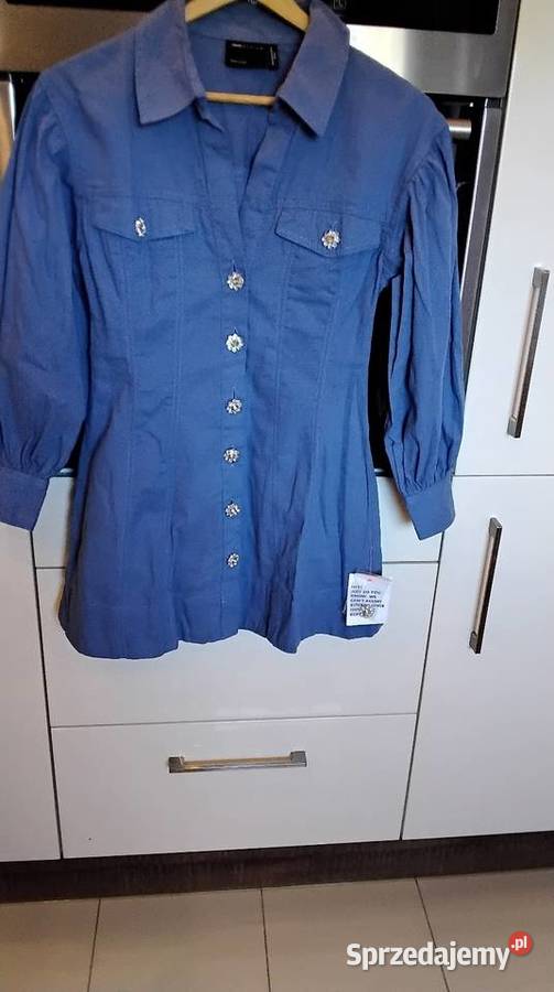 Sukienka Jeans Mini Damska ASOS Design XS Nowa Długość Mini Spódnice i sukienki Nowa Sól sprzedam