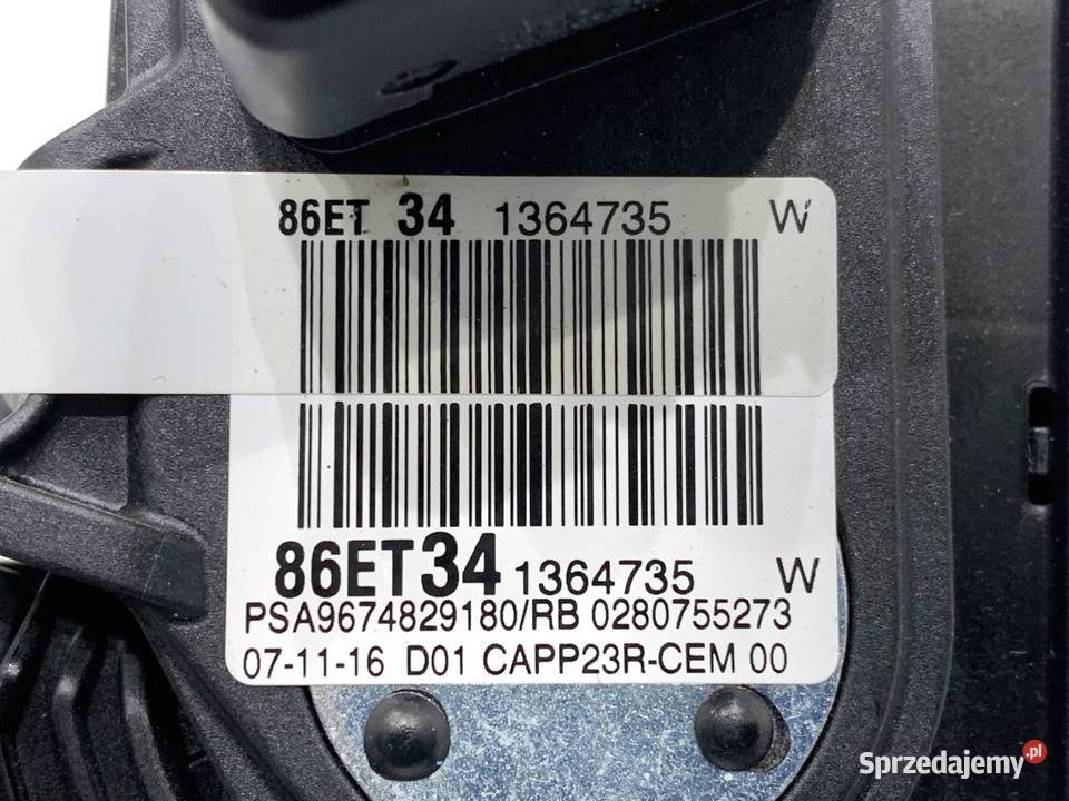 POTENCJOMETR GAZU PEUGEOT 308 II 9674829180 12 sprzedam