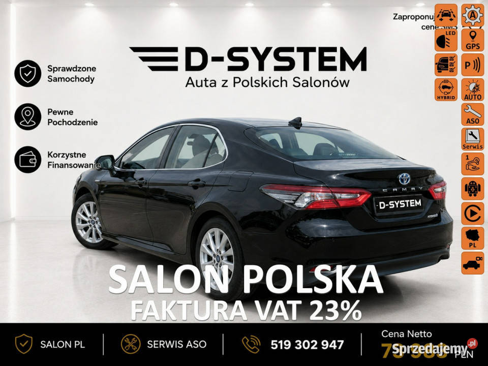 Toyota Camry 2023r Salon Polska 25 HYBRID bluetooth Białystok