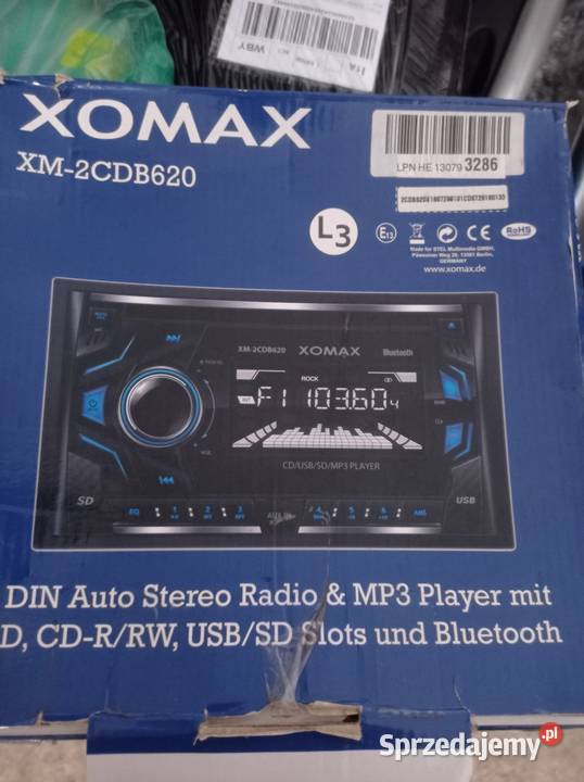 Radio samochodowe XM-2CDB620