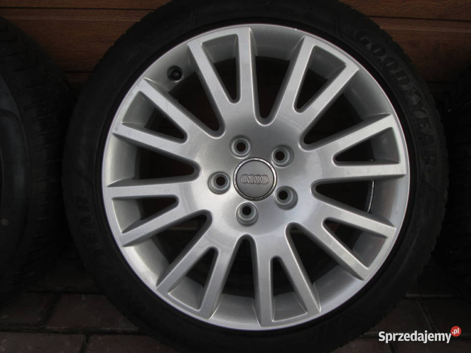 Koła alu 17 AudiVW 5x112 opony GoodYear 24