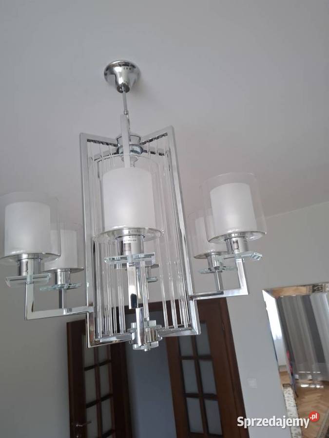 Lampa wisząca nowoczesna chromowana Manhattan Łódź sprzedam