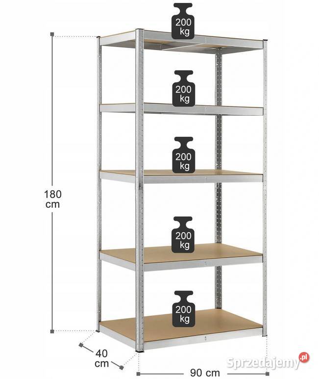 Regał magazynowy metalowy 3w1 Rozmiary Choroszcz sprzedam