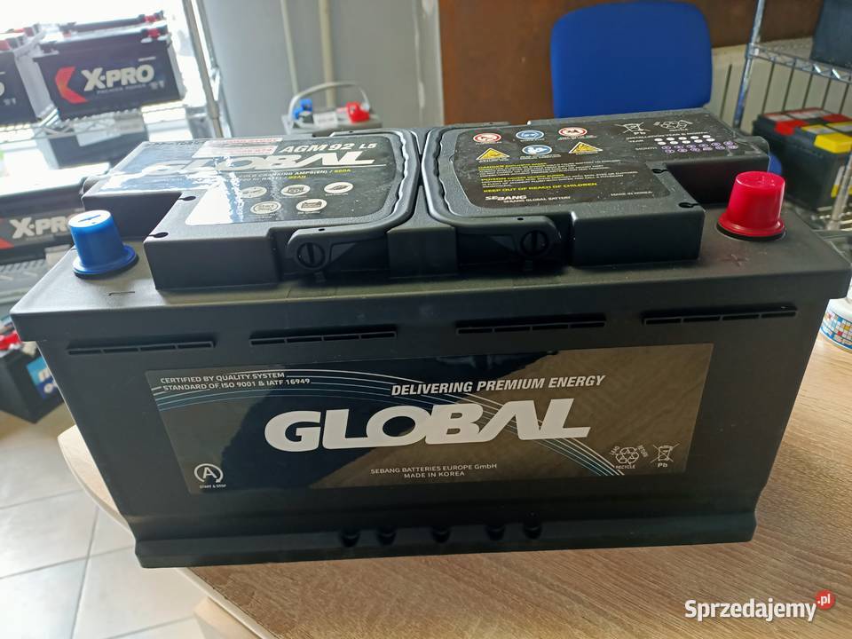 535x239x597 Akumulator Global AGM STARTSTOP 92Ah Poznań