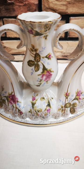 Świecznik polskiej fabryki Chodzież seria Iwona pomorskie Gdańsk