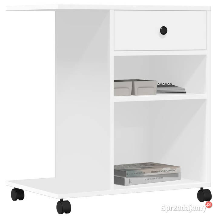 Szafka pod drukarkę z kółkami biała 60x40x685 mazowieckie Warszawa