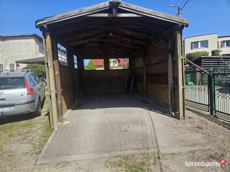 Wiata 3 x 55 drewniana solidna Tychy