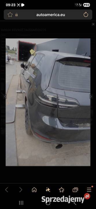 VW Golf 7 VII GTI 2016 Lampy tylne komplet Lampy tylne Busko-Zdrój