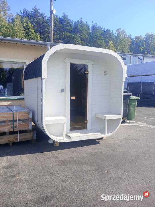 Sauna Ogrodowa Cube Medium Open 24m piec opalany Zielona Góra