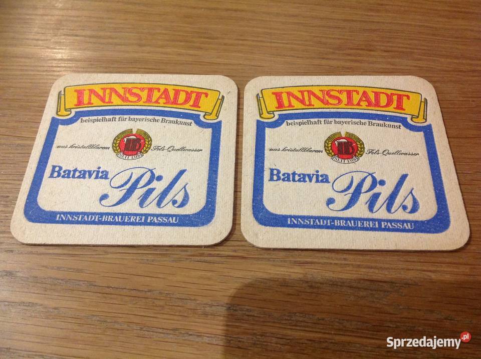 Stara Podkładka pod Piwo INNSTADT Batavia Pils 2 Pozostałe Nowa Sól