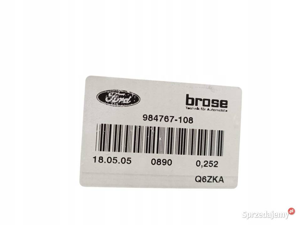 MECHANIZM SZYBY PRAWY PRZÓD 4M5T14B533BD Ford Części samochodowe