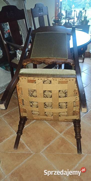 Fotel Eklektyk z podłokietnikami Welur pasy i