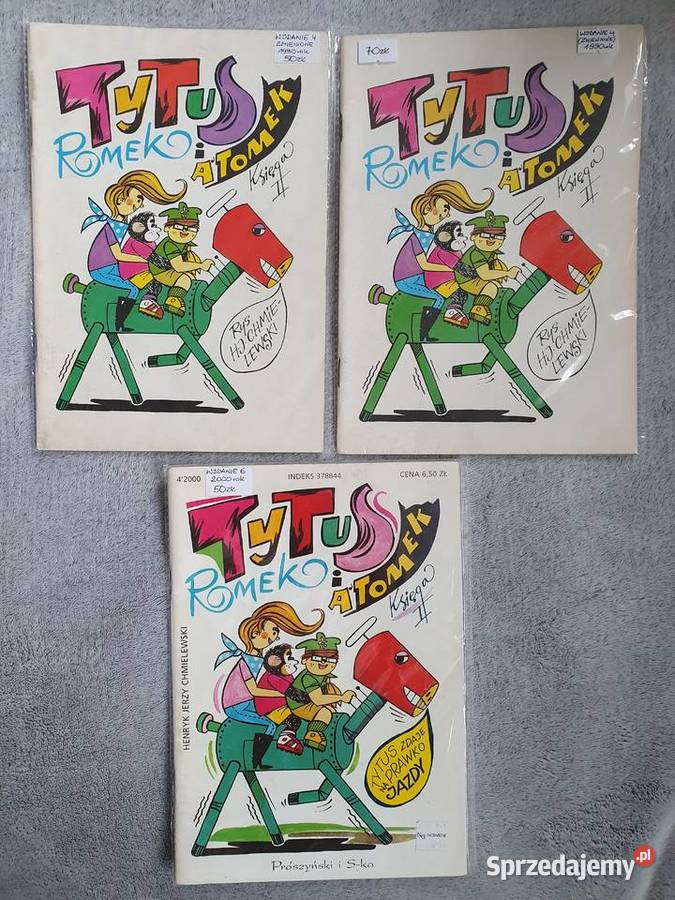 Tytus Romek i ATomek różne księgi i wydania Komiksy Gdynia