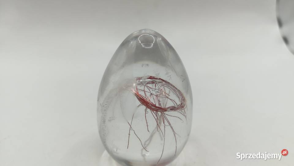 Szklane jajko przezroczyste Zamość