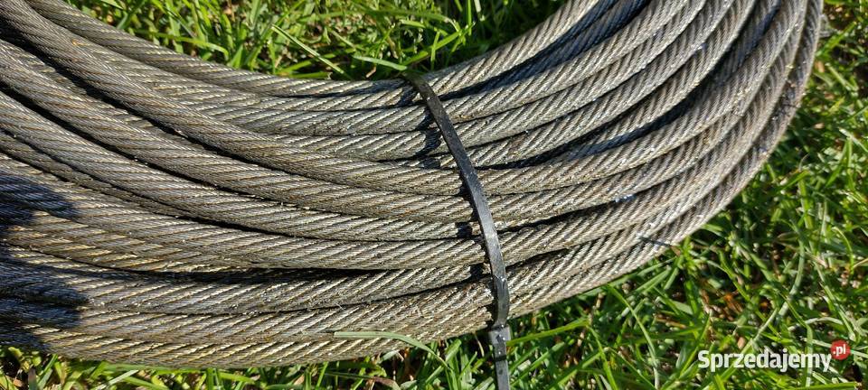 Lina stalowa nowa 8mm 90 m sprzedam