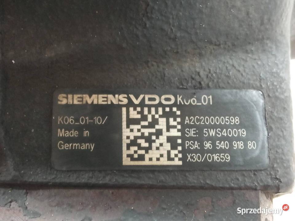 POMPA WTRYSKOWA 9654091880 20 HDI Peugeot 407 I świętokrzyskie sprzedam
