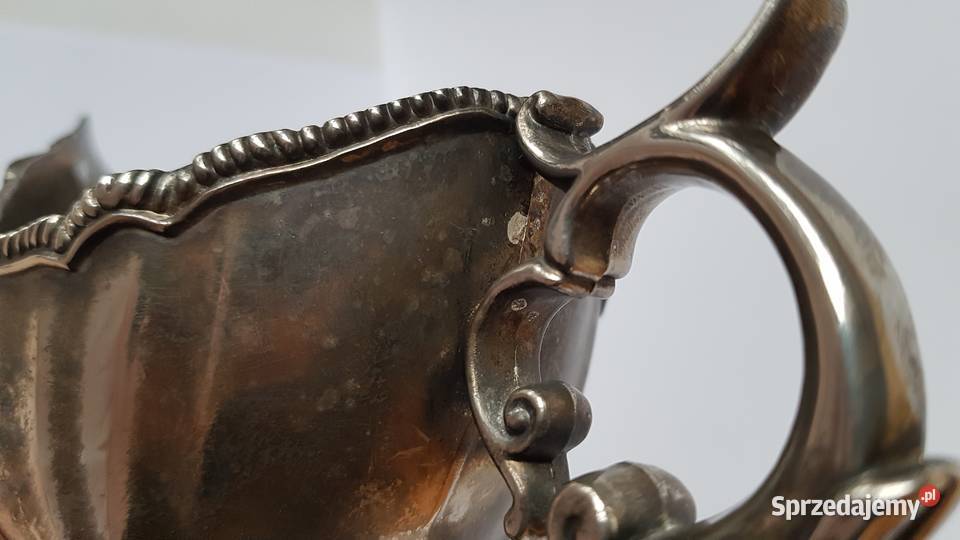 Stara metalowa platerowana sosjerka śląskie Dąbrowa Górnicza sprzedam