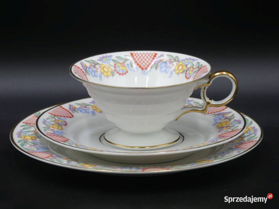 Urokliwe trio Hutschenreuther 1928 43 piękne Poznań