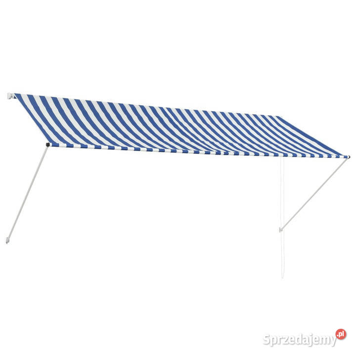 Markiza zwijana 300 x 150 białoniebieska mazowieckie Warszawa