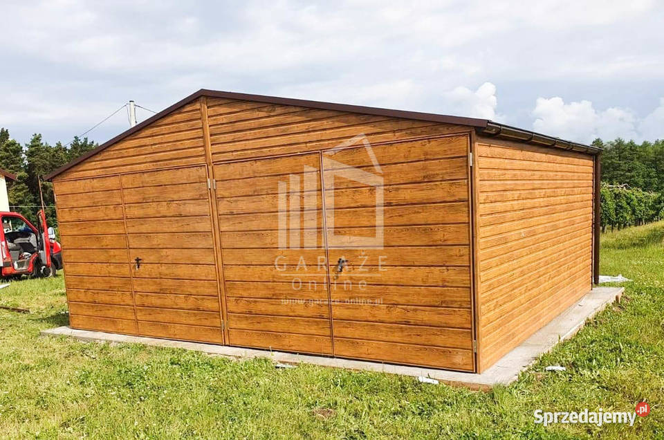 GARAŻ BLASZANY 6m x 5m dwuspad Brama Brzesko