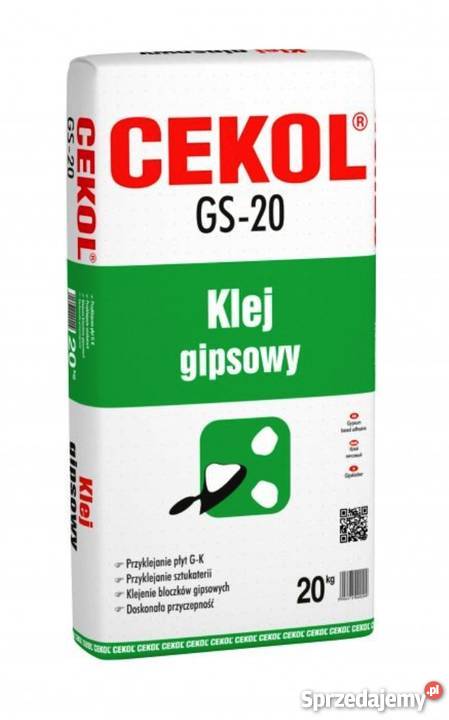 Klej Wewnętrzny CEKOL GS20 Gipsowy do PŁYTEK Materiały budowlane Wrocław