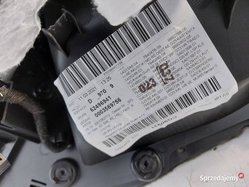 BMW G23 M440i Cabrio Tapicerka wnętrza tył prawa