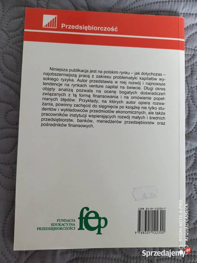 VENTURE CAPITAL JWęcławski Rok wydania 1997 Warszawa