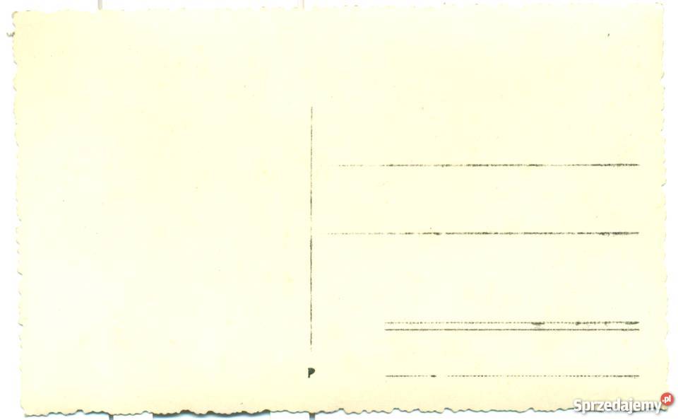 Stara fotografia pocztówka pomnik rzeźba wielkopolskie Ostrów Wielkopolski