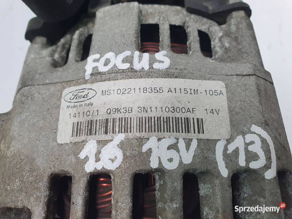 ALTERNATOR Ford Focus II C 16 16V Ford Układ elektryczny silnika Chełm sprzedam