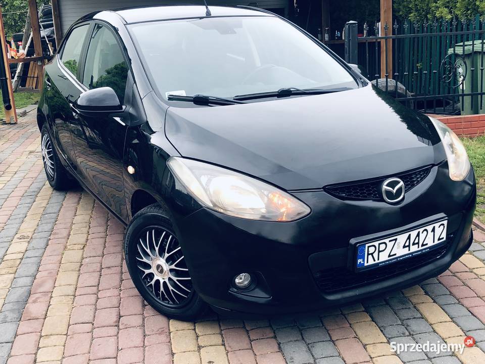 Mazda 2 II Turbo Diesel Czarny Zwinny Rok produkcji 2008 2 podkarpackie Przeworsk