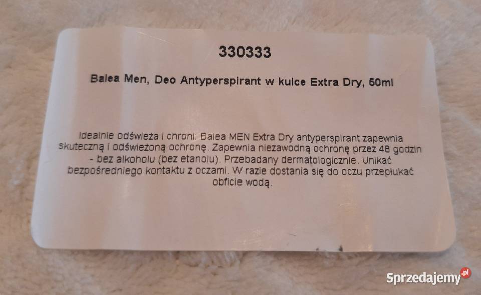 Antyperspirant męski 50ml Balea Men Dry 48h śląskie Czeladź