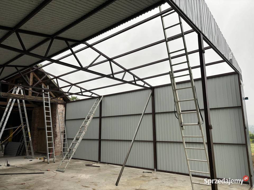 Duży Garaż BlaszanyWIATA HALA GRAFITMagazyn Łęczyca