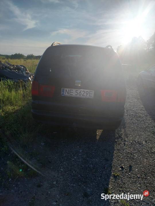 Seat Alhambra 20 BenzynaLPG uszkodzony warmińsko-mazurskie Borki Wielkie