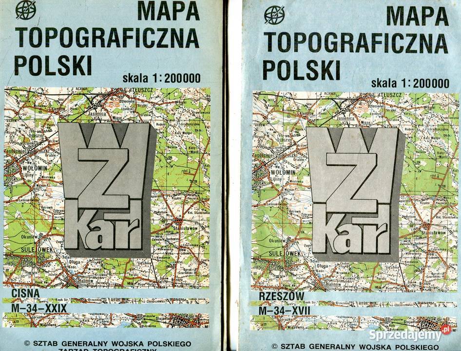 Mapa Topograficzna Polski Szczecin