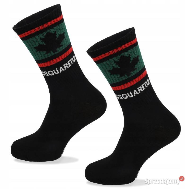 Skarpety męskie Dsquared2 classic czarne 12pak