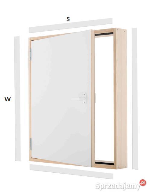 DRZWI KOLANKOWE TERMO 80x60 Warszawa