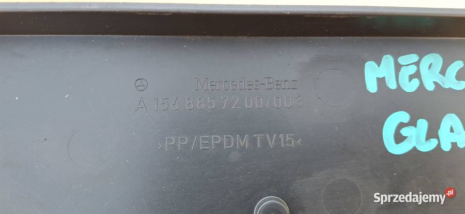 MERCEDES GLA RAMKA PODKŁADKA MOCOWANIE TABLICY lubuskie Bieleń