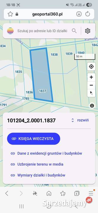 Sprzedam działkę rolną i działki leśne 5zł/m2 Radomsko