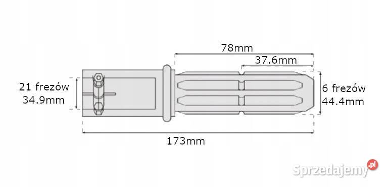 Adapter WOM 21 frezów 349mm 6 frezów 444mm małopolskie Kamionna