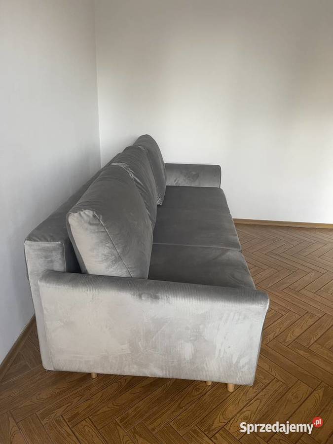 Sofa 3 osobowa rozkładana szary popielaty TULON Łódź
