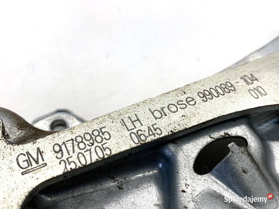 PODNOŚNIK SZYBY LEWY PRZÓD OPEL VECTRA C 9178985 sprzedam